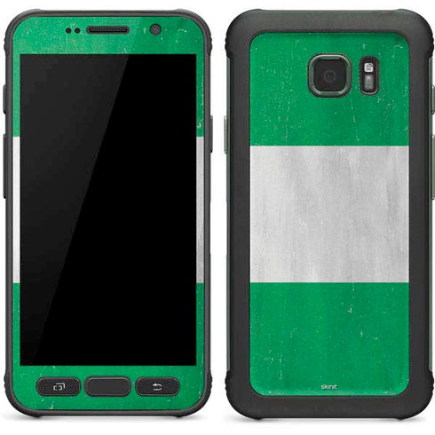 Nigeria Flag Distressed Galaxy S7 Active Skin
