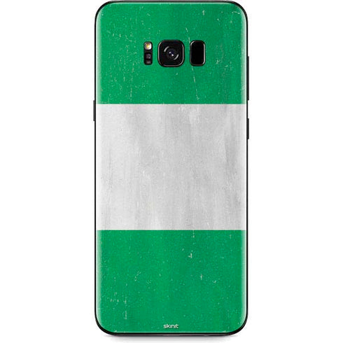 Nigeria Flag Distressed Galaxy S8 Skin