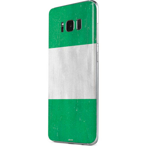 Nigeria Flag Distressed Galaxy S8 Skin