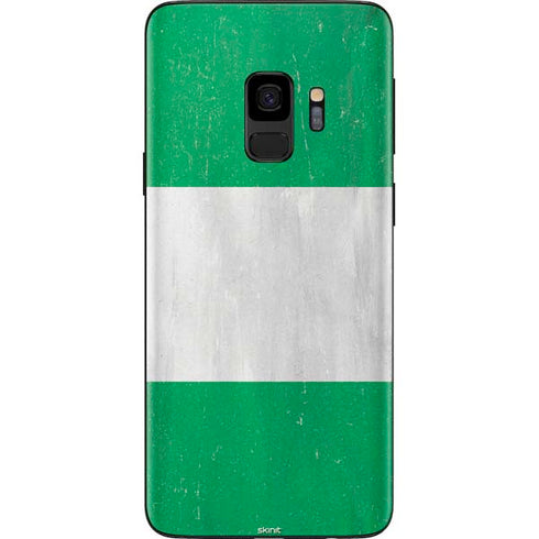 Nigeria Flag Distressed Galaxy S9 Skin