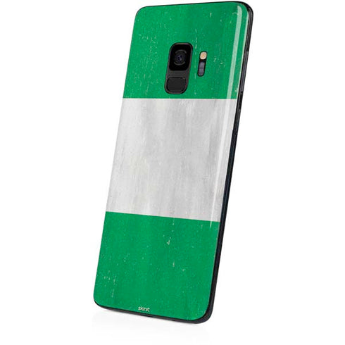 Nigeria Flag Distressed Galaxy S9 Skin