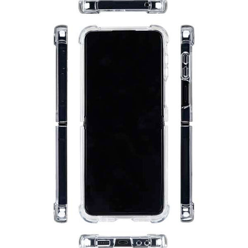 Nigeria Flag Distressed Galaxy Z Flip5 5G Clear Case