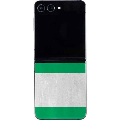 Nigeria Flag Distressed Galaxy Z Flip5 5G Skin