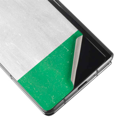 Nigeria Flag Distressed Galaxy Z Fold2 5G Skin
