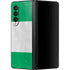 Nigeria Flag Distressed Galaxy Z Fold3 5G Skin