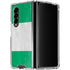 Nigeria Flag Distressed Galaxy Z Fold4 5G Clear Case