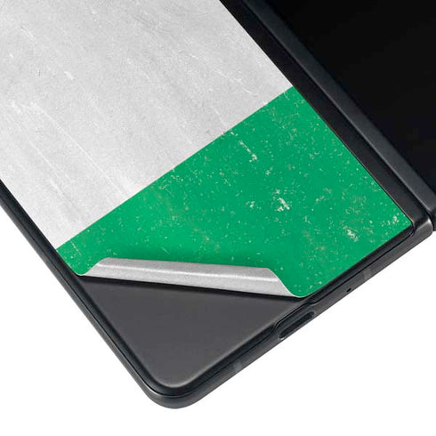 Nigeria Flag Distressed Galaxy Z Fold4 5G Skin