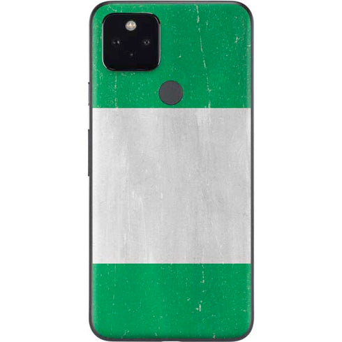 Nigeria Flag Distressed Google Pixel 5a Skin