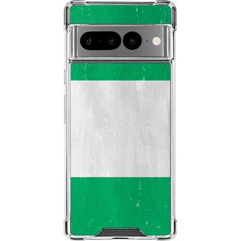 Nigeria Flag Distressed Google Pixel 7 Pro Clear Case