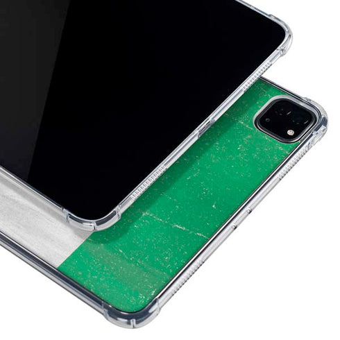 Nigeria Flag Distressed iPad Pro 12.9in (2020) Clear Case