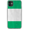 Nigeria Flag Distressed iPhone 11 Clear Case