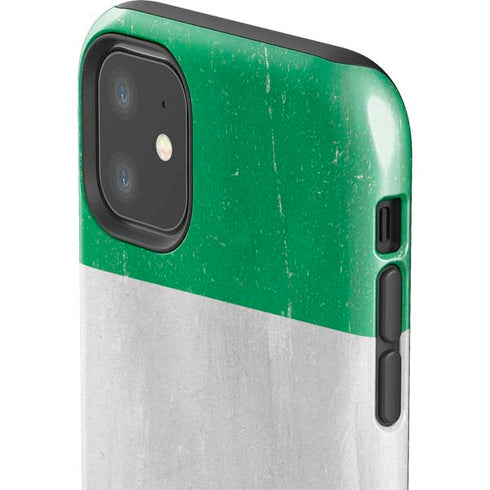 Nigeria Flag Distressed iPhone 11 Impact Case