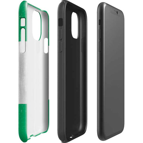 Nigeria Flag Distressed iPhone 11 Impact Case