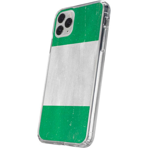 Nigeria Flag Distressed iPhone 11 Pro Clear Case