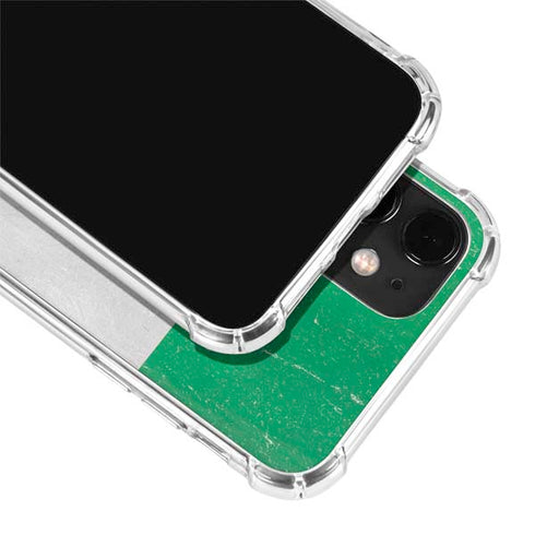 Nigeria Flag Distressed iPhone 12 Clear Case