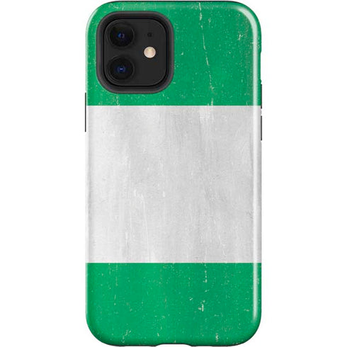 Nigeria Flag Distressed iPhone 12 Impact Case
