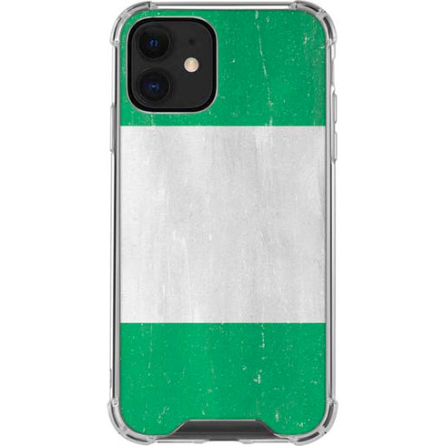 Nigeria Flag Distressed iPhone 12 Mini Clear Case