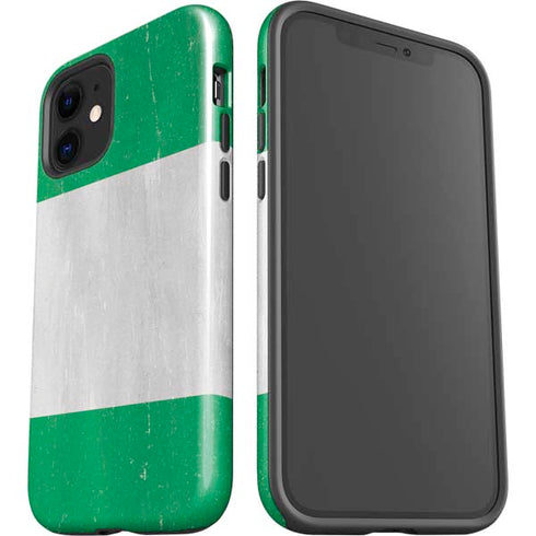 Nigeria Flag Distressed iPhone 12 Mini Impact Case
