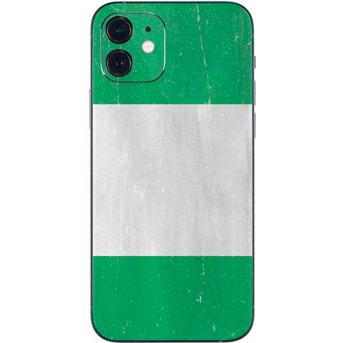 Nigeria Flag Distressed iPhone 12 Skin