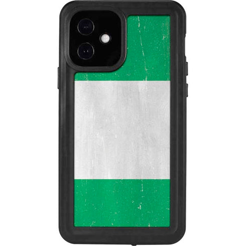 Nigeria Flag Distressed iPhone 12 Waterproof Case