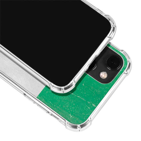 Nigeria Flag Distressed iPhone 13 Clear Case