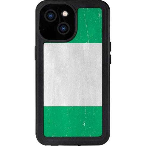 Nigeria Flag Distressed iPhone 13 Mini Waterproof Case