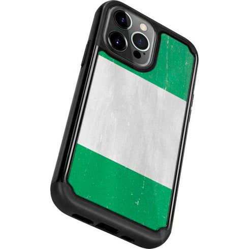 Nigeria Flag Distressed iPhone 13 Pro Cargo Case