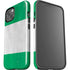 Nigeria Flag Distressed iPhone 14 Plus Impact Case