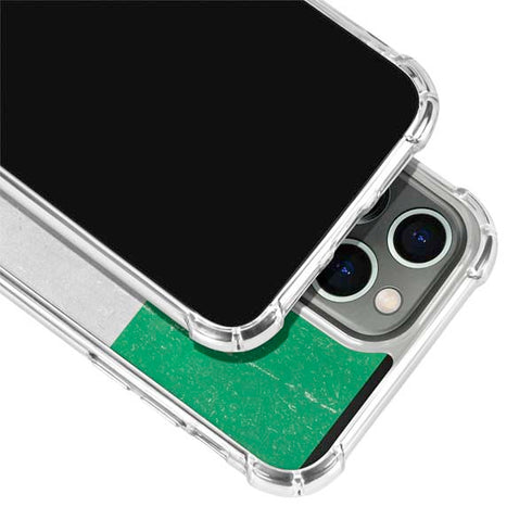 Nigeria Flag Distressed iPhone 15 Pro Clear Case