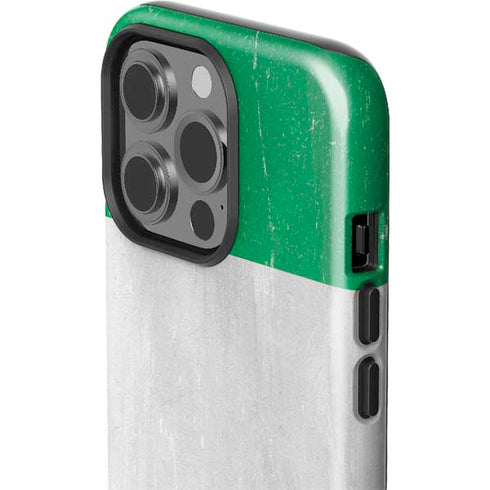 Nigeria Flag Distressed iPhone 14 Pro Impact Case