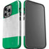 Nigeria Flag Distressed iPhone 14 Pro Impact Case