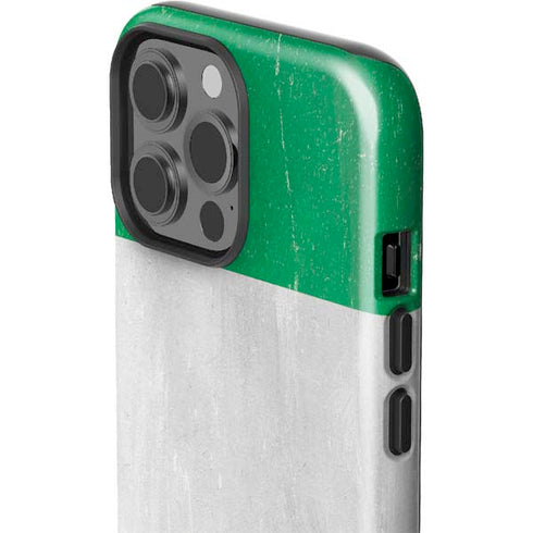 Nigeria Flag Distressed iPhone 15 Pro Max Impact Case