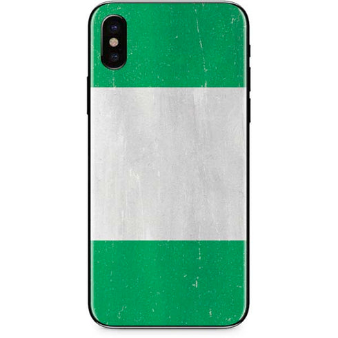 Nigeria Flag Distressed iPhone XS Skin