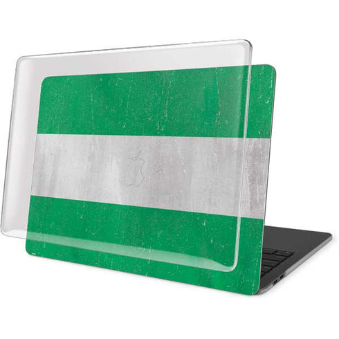 Nigeria Flag Distressed MacBook Pro 15in (2016-19) Case plus Skin