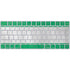 Nigeria Flag Distressed Magic Keyboard Skin