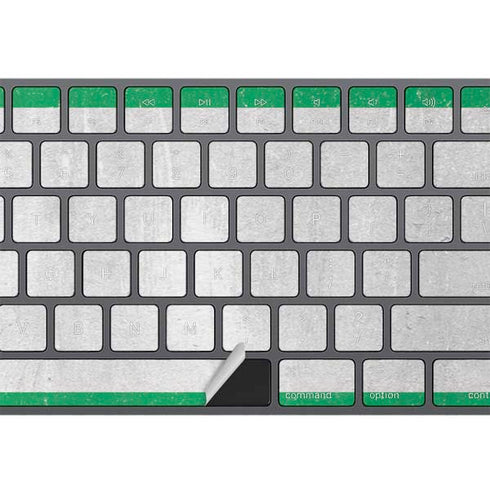 Nigeria Flag Distressed Magic Keyboard with Numeric Keypad Skin