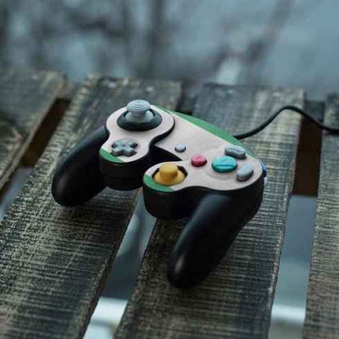 Nigeria Flag Distressed Nintendo GameCube Controller Skin