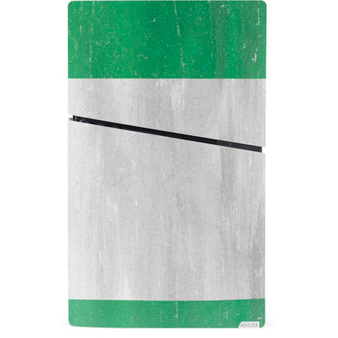 Nigeria Flag Distressed PS5 Slim Digital Edition Bundle Skin