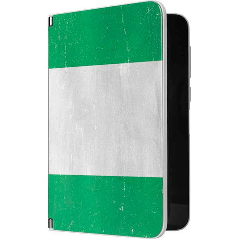 Nigeria Flag Distressed Surface Duo Skin