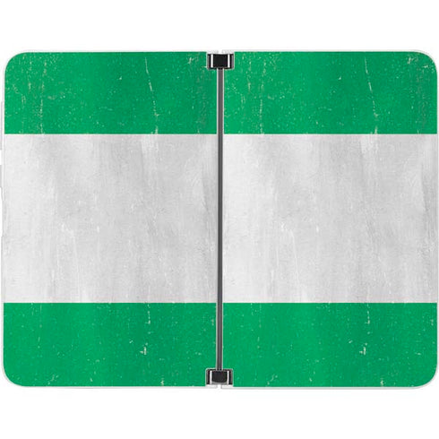 Nigeria Flag Distressed Surface Duo Skin