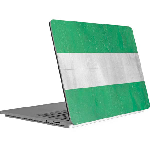 Nigeria Flag Distressed Surface Laptop Studio Skin