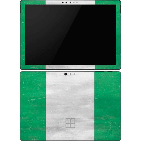 Nigeria Flag Distressed Surface Pro 6 Skin