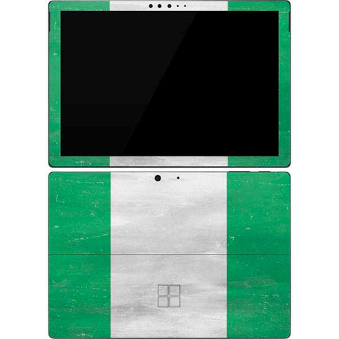 Nigeria Flag Distressed Surface Pro 7 Skin
