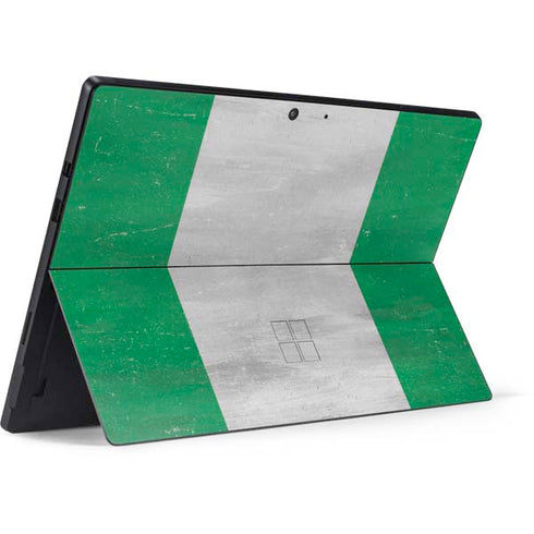 Nigeria Flag Distressed Surface Pro 7 Skin