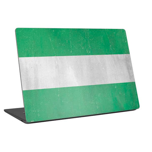 Nigeria Flag Distressed Universal Laptop 16in (13 x 9.4in) Skin
