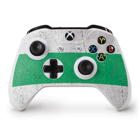 Nigeria Flag Distressed Xbox One S Controller Skin