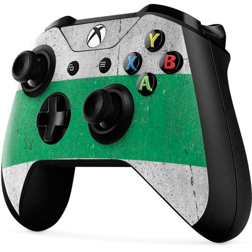 Nigeria Flag Distressed Xbox One X Controller Skin