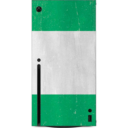 Nigeria Flag Distressed Xbox Series X Console Skin