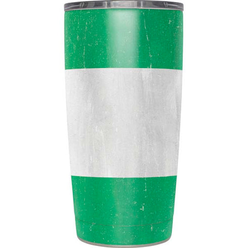 Nigeria Flag Distressed Yeti 20oz Tumbler Skin