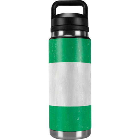 Nigeria Flag Distressed YETI Rambler 26oz Bottle Skin